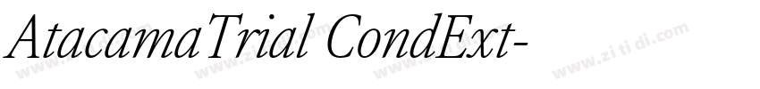 AtacamaTrial CondExt字体转换
